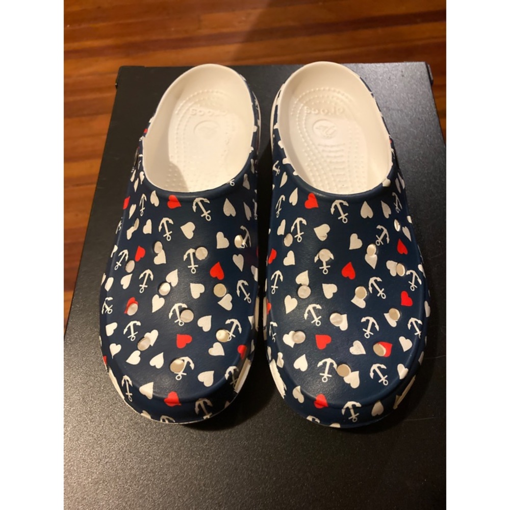 Anchor and Heart Clog Crocs